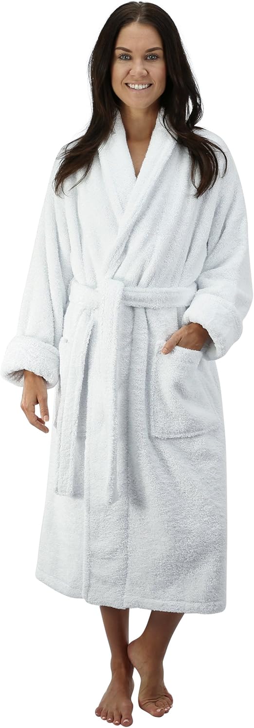 Comfy Robes Women's Deluxe 20 oz. Turkish Terry Bathrobe, L/XL (OSFM