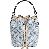 Tory Burch Women's T Monogram Denim Mini Bucket Bag