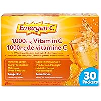 Emergen-C® Tangerine (30 Count), 1000mg Vitamin C / Electrolytes / B Vitamins Mineral Supplement