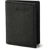 Wrangler Men's Bifold Wallet with Money Clip & ID Window, Genuine Leather, Minimalist, Gift for Him