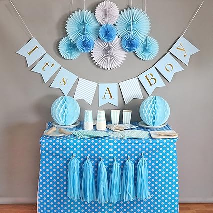 Amazon Com Baby Shower Decorations For Boy Kit It S A Boy Banner Amazon Com Baby Shower Decorations For Boy Kit It S A Boy Banner