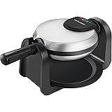 BLACK+DECKER Flip Waffle Maker, Silver, WM1404S
