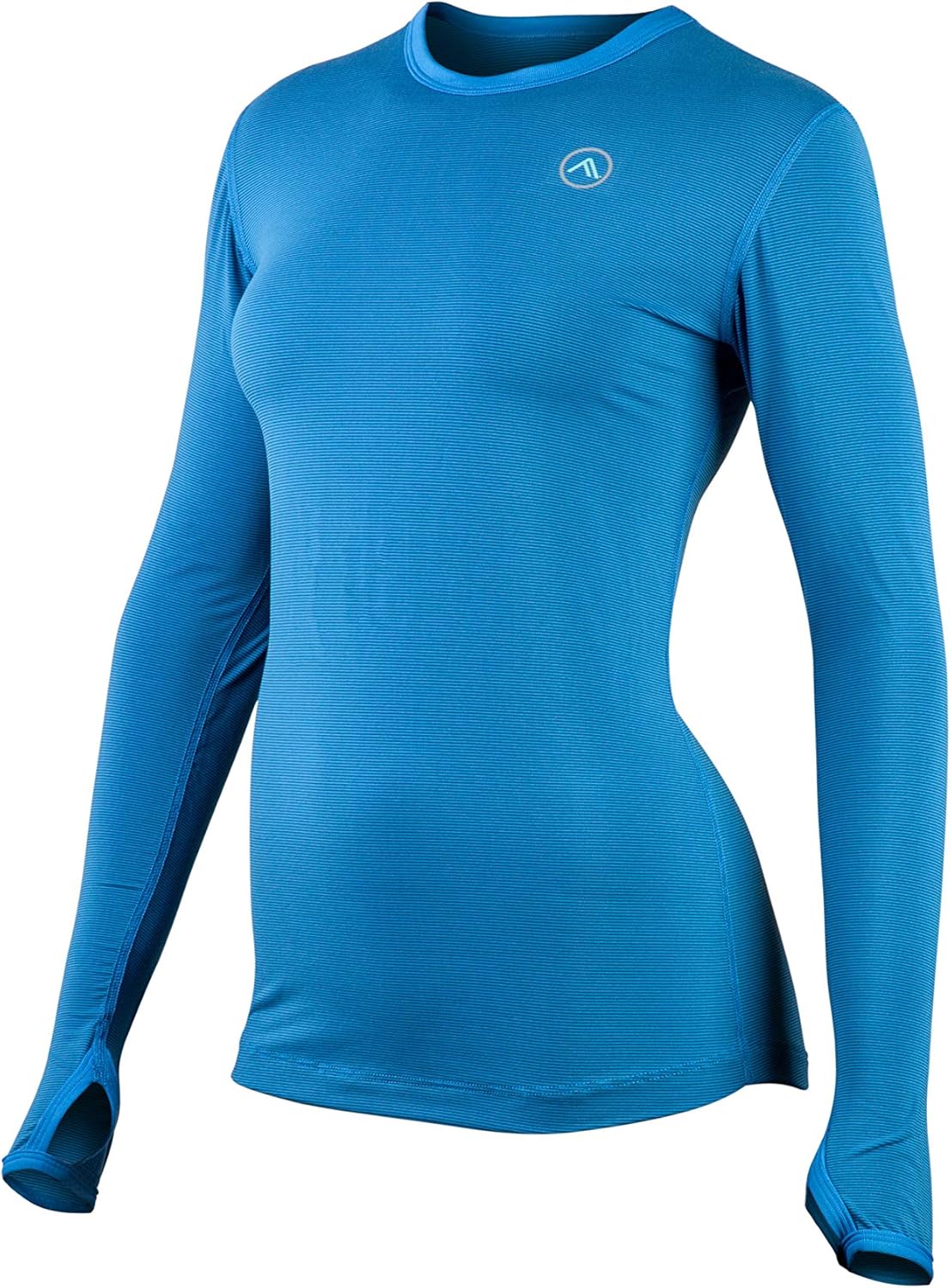 ColdPruf Women's 30A Peak Long Sleeve Crew Neck Base Layer, Blue, S