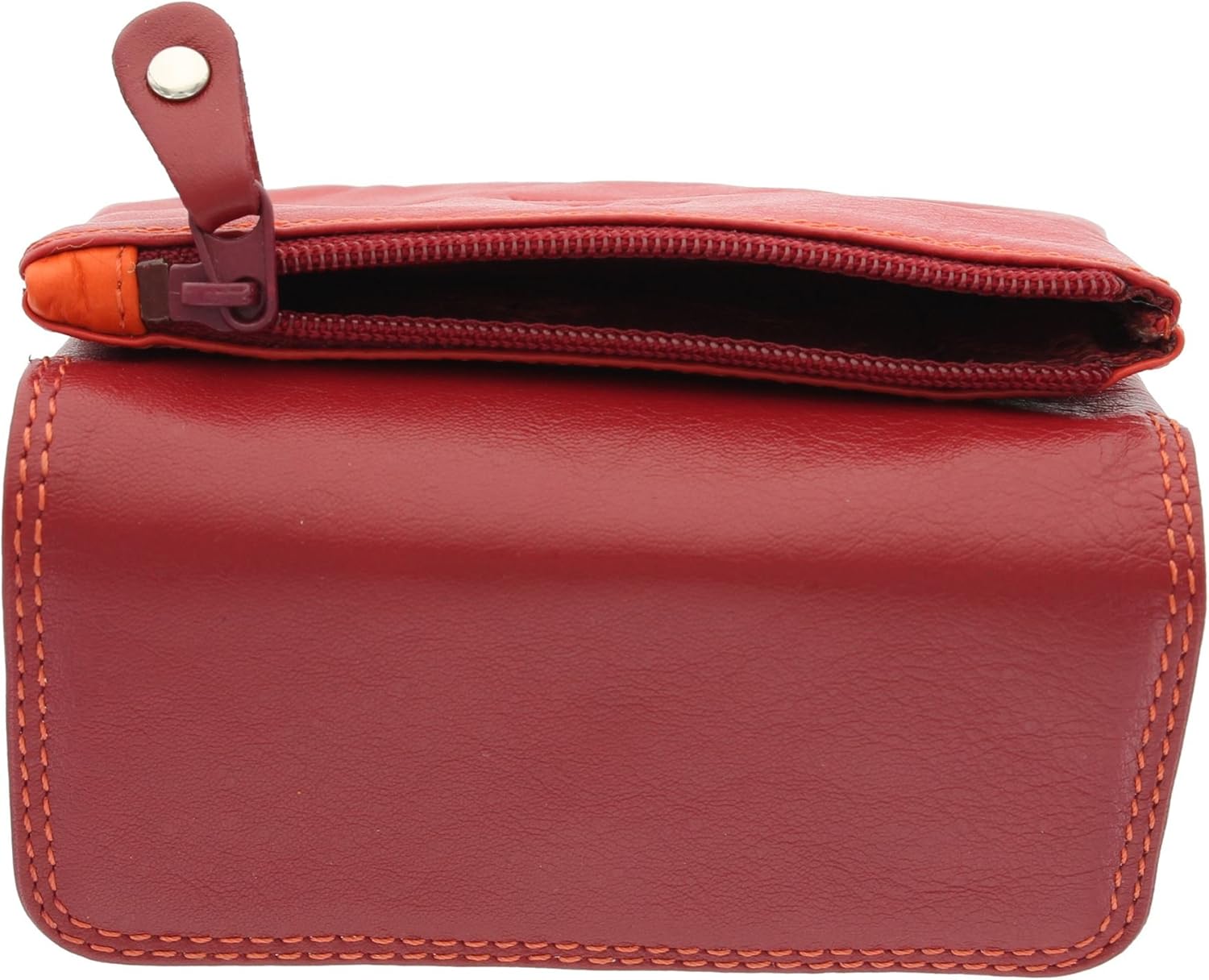Visconti Leather Rainbow Collection Tahiti Purse RB99 Red Multi - Image 5
