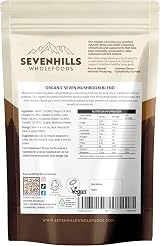 Sevenhills Organic 7 Mushroom Blend Powder 200g - Lion's Mane, Reishi & More view 7