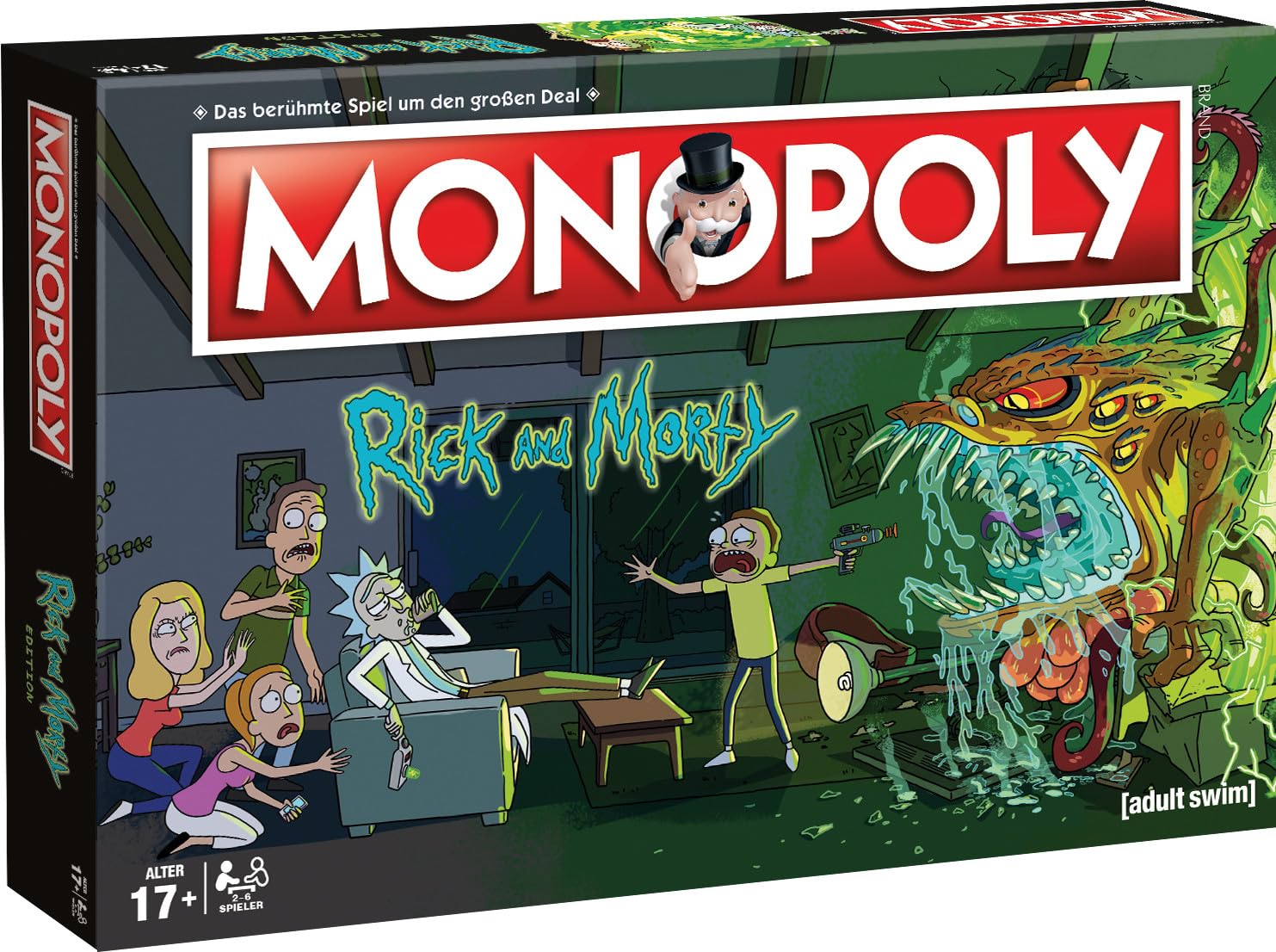 Monopoly - Rick & Morty - Brettspiel für Erwachsene - Alter 17+ - Deutsch