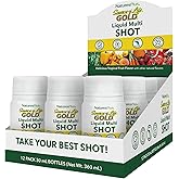 NaturesPlus Source of Life Gold Liquid Multi Shot - 1 fl oz, Case of 12 - Tropical Fruit Flavor - Provides Nutrients from 100+ Fruits and Vegetables - 12 Servings