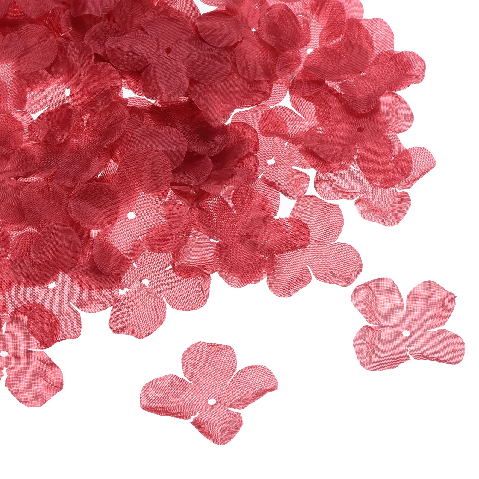 PATIKIL Artificial Flower Petals, 500Pcs Fake Flowers Silk Petal Decoration Supplies for Wedding Decor Bridal Party Event, Burgundy