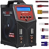 Venom Power Pro Duo LiPo Battery Charger - LCD Screen, Charging Leads - Balance Charger & Discharger for LiPo, LiHV, Li-Ion, 