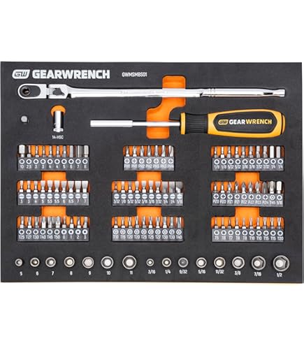 GEARWRENCH 83-Piece Mechanics Tool Set with 90-Tooth Sockets