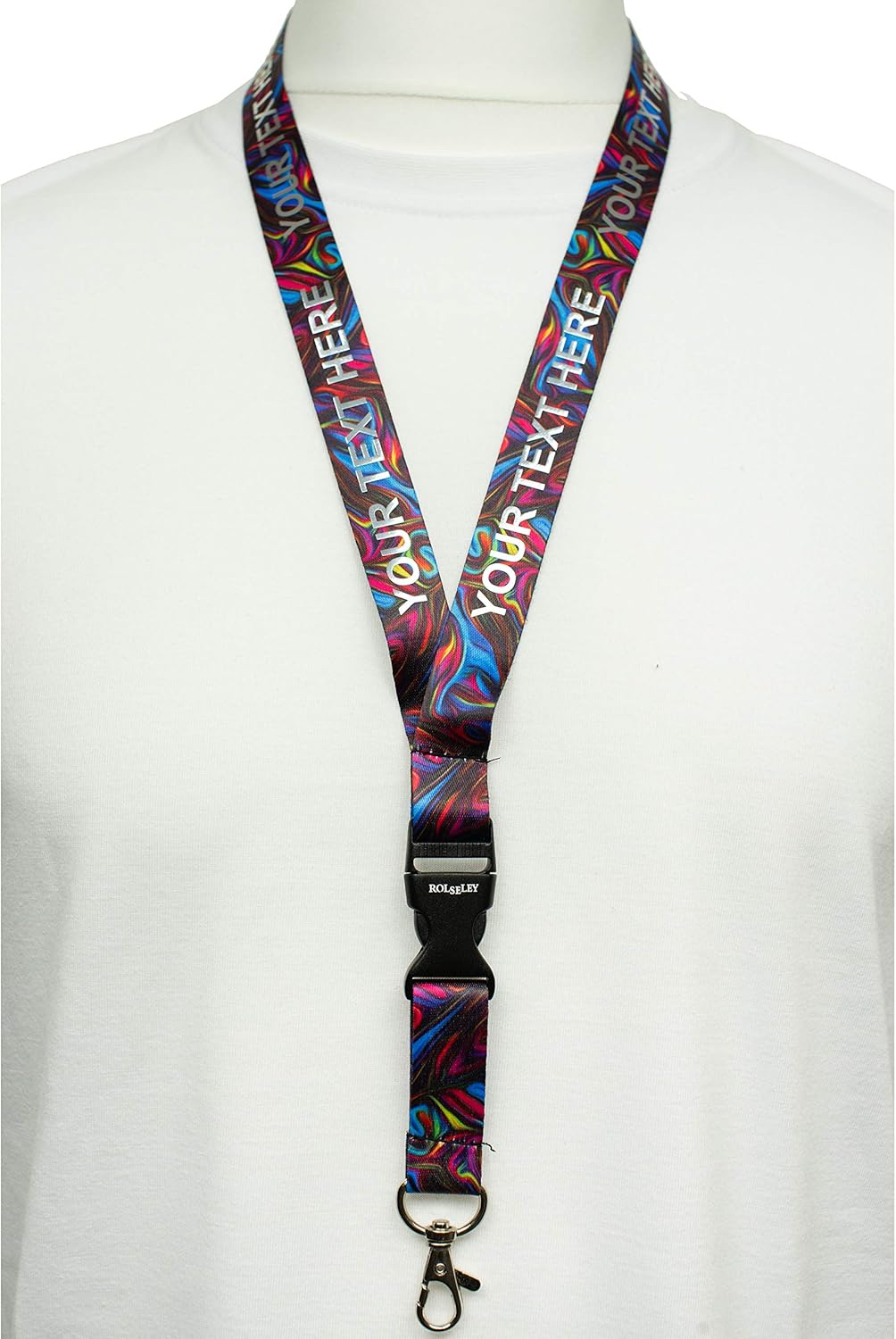 Rolseley Lanyard Neck Strap with Different pattens with Metal Clip