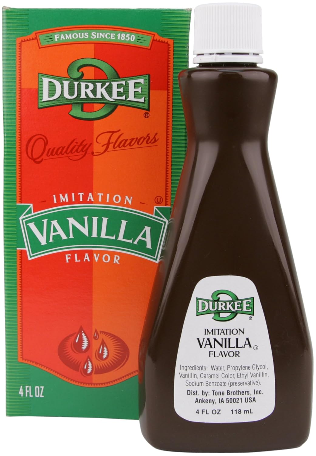 Durkee Vanilla Flavor, Imitation, 4Ounce (Pack of 8