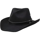 Borges &amp; Scott Forester &ndash; Western Style Wool Felt Hat - Water Resistant &ndash; Wired Mouldable Brim