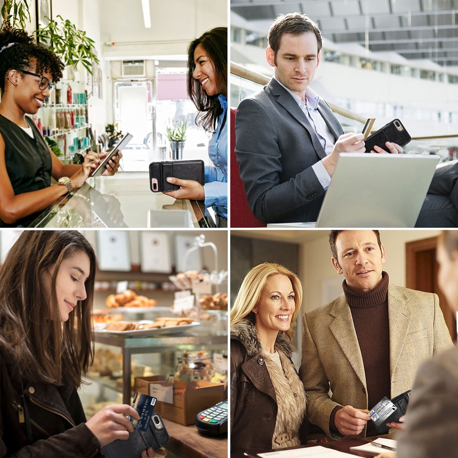 bangcool IPhone 8 Plus Wallet Case IPhone 7 Plus Case with Wallet Credit Card Holder Slim Shockproof Flip Case Cover for IPhone 7 Plus/8 Plus