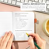 Clever Fox Password Book with Alphabetical Tabs Yellow Small Pocket Keeper view 5