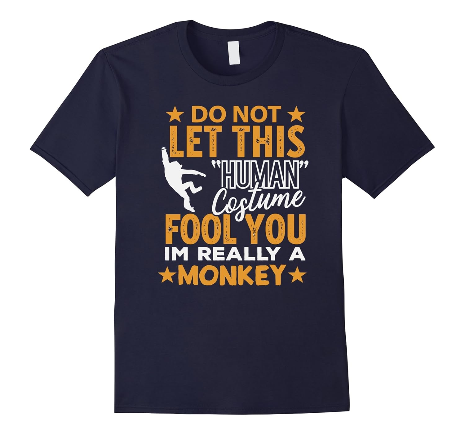 Monkey Halloween Shirt Human Costume I'm really Monkey Gift-ANZ