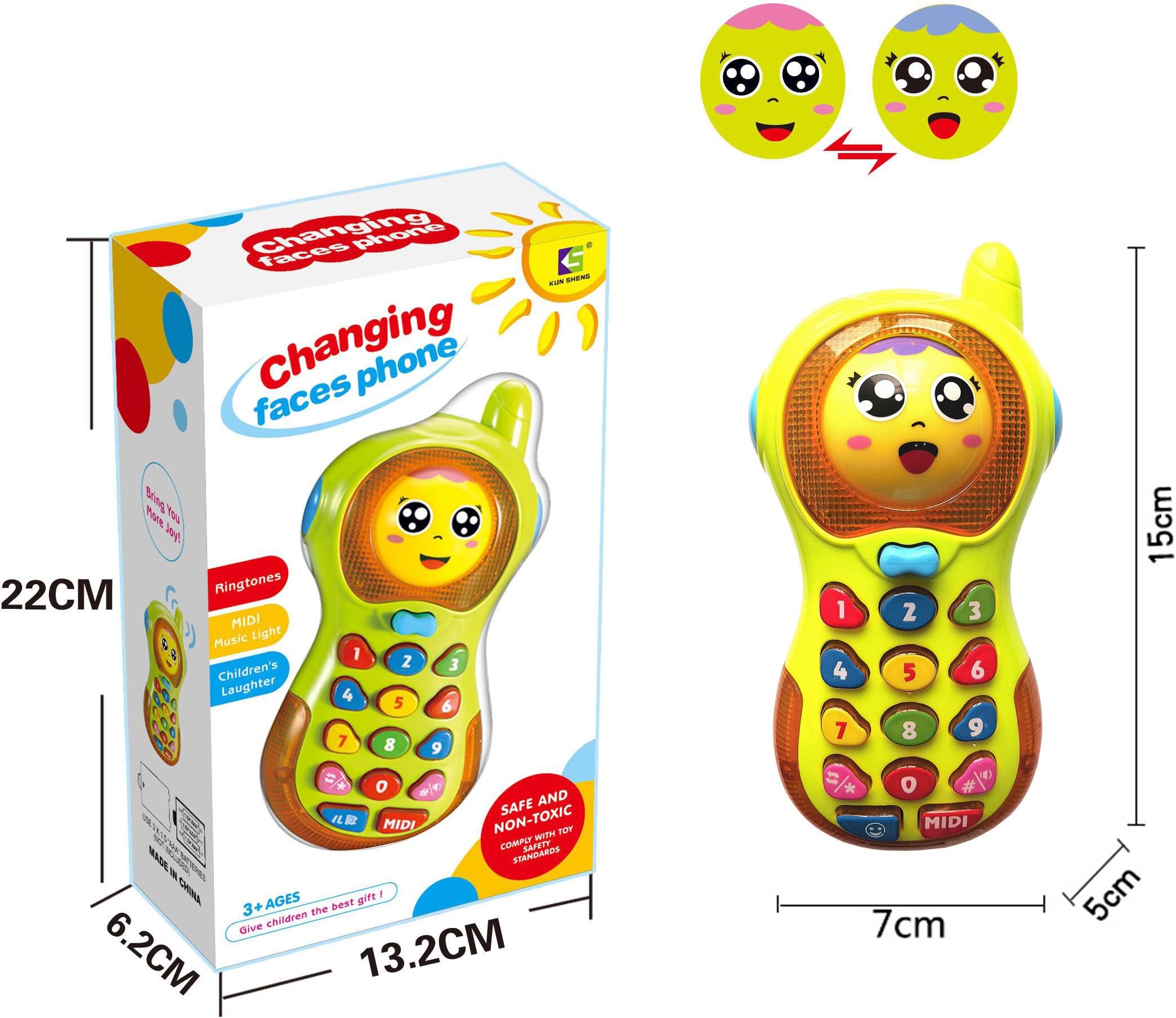 Yita Baby Music Phone Toy for Toddlers Boys Girls - Best Birthday Gift