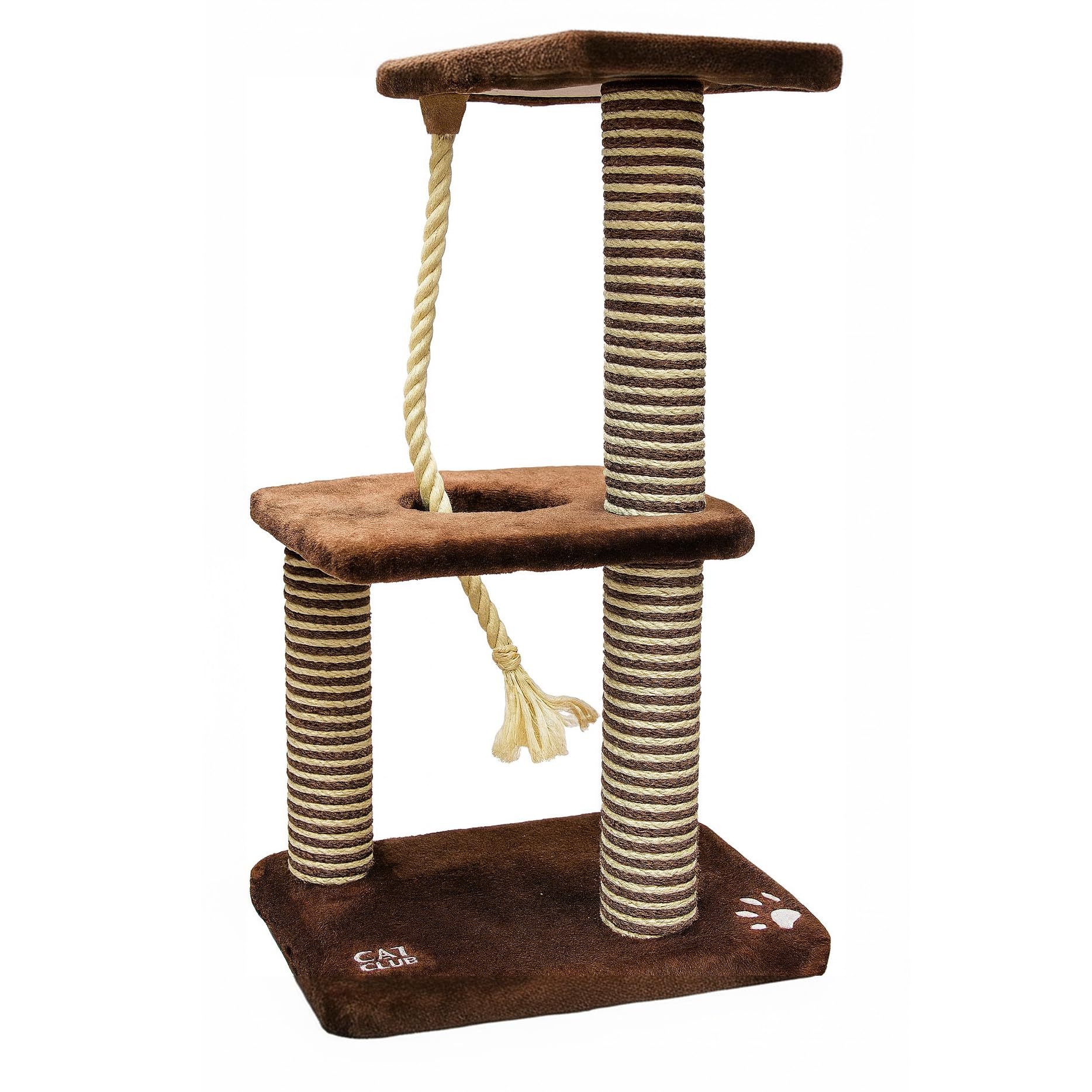 James and Steel TripleTier Deluxe Sisal Scratcher, 90 cm