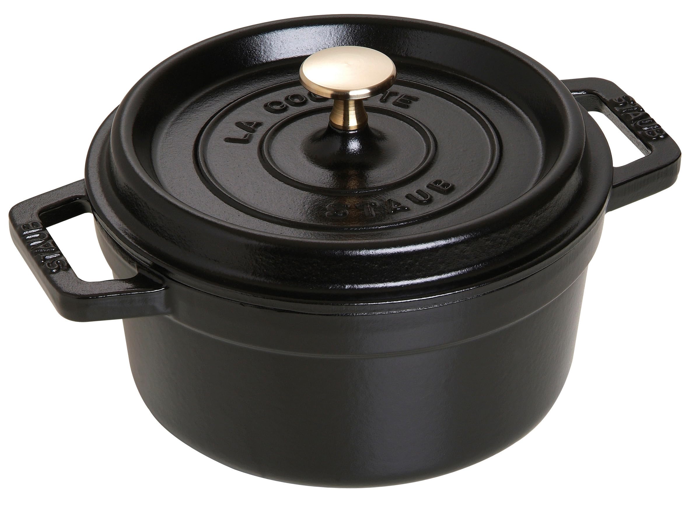 STAUB 40509-487-0 Cocotte Round 20cm Black
