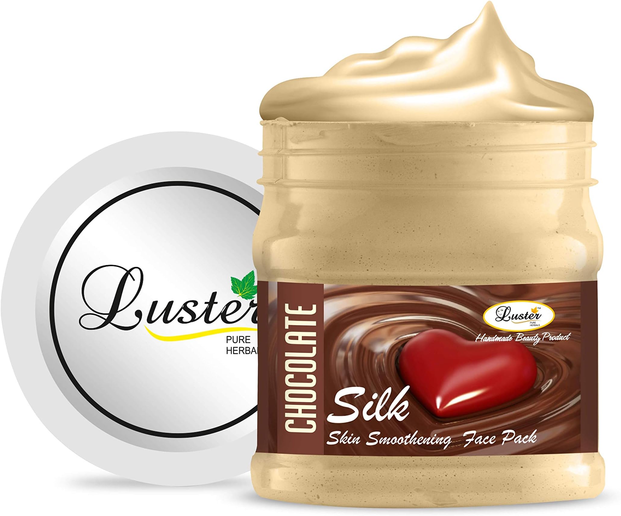 Luster Chocolate Silk Face Pack | Enriched With Cocoa Extract | Face Pack For Glowing Skin & Tan Removal | Face Pack For Women & Men (Paraben & Sulfate Free)-500 g