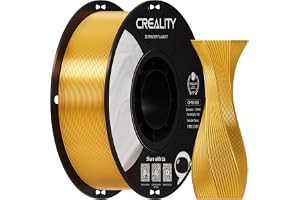 Creality Silk PLA Filament 1.75mm Gold, Shiny Metallic 3D Printer Filament 1Kg S