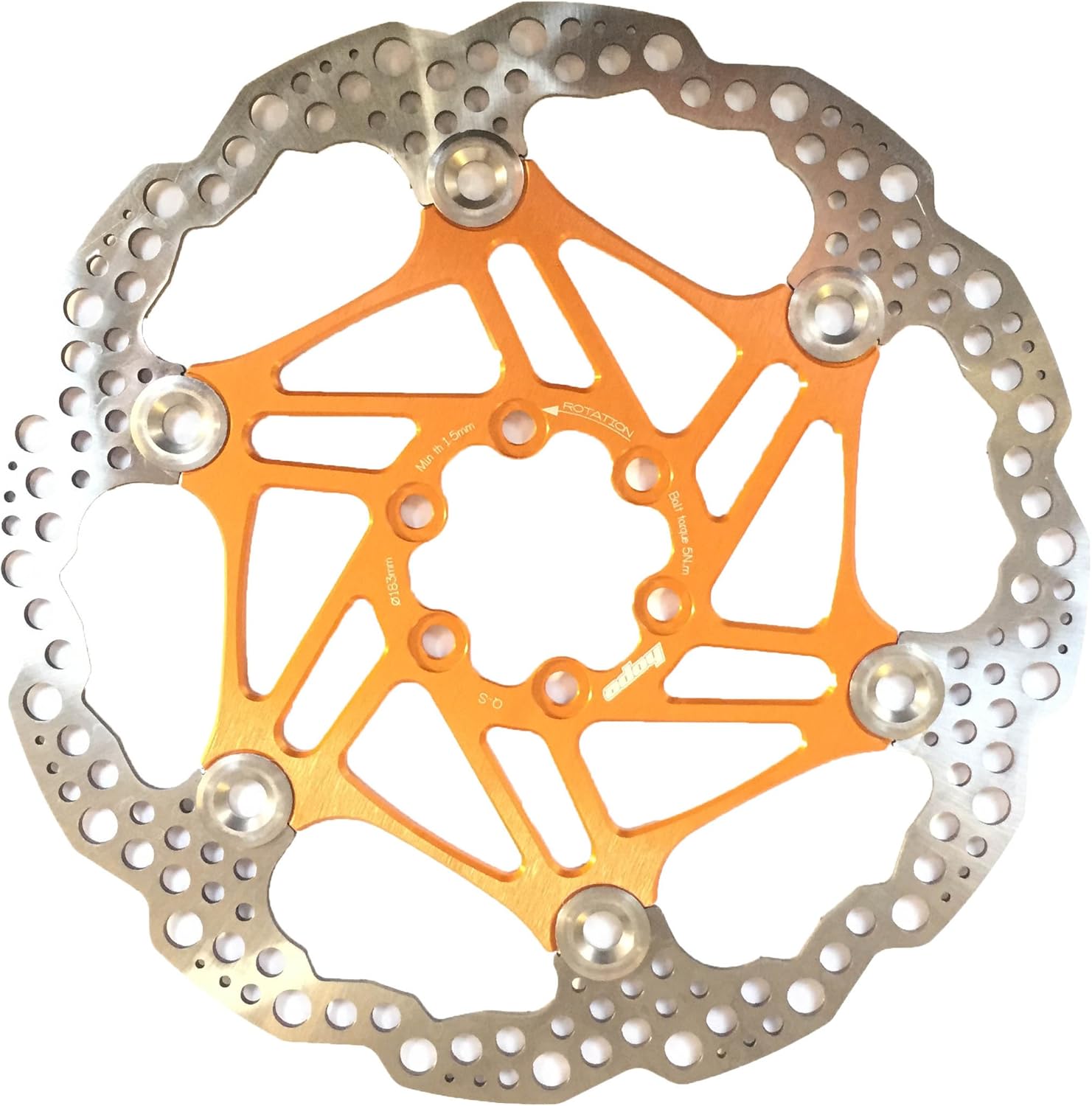 hope 200mm rotor orange