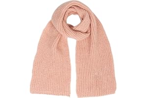 CaySep Kids Winter Knit Scarf-Warm Soft Knitted Neck Scarves Fashion Solid Color Scarf for Boys Girls