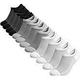 COOLMATE 6 Pairs Low Cut No Show Socks for Men, Invisible Casual Ankle Socks with Non-Slip Heel, Moisture-Wicking Cotton