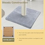 Dimaka 86 cm Tall Cat Scratching Post Claw Scratcher Sisal Plush Grey V2 view 5