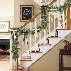 12 Pcs Velvet Christmas Tree Bows,5.9 x 9.84 Rustic