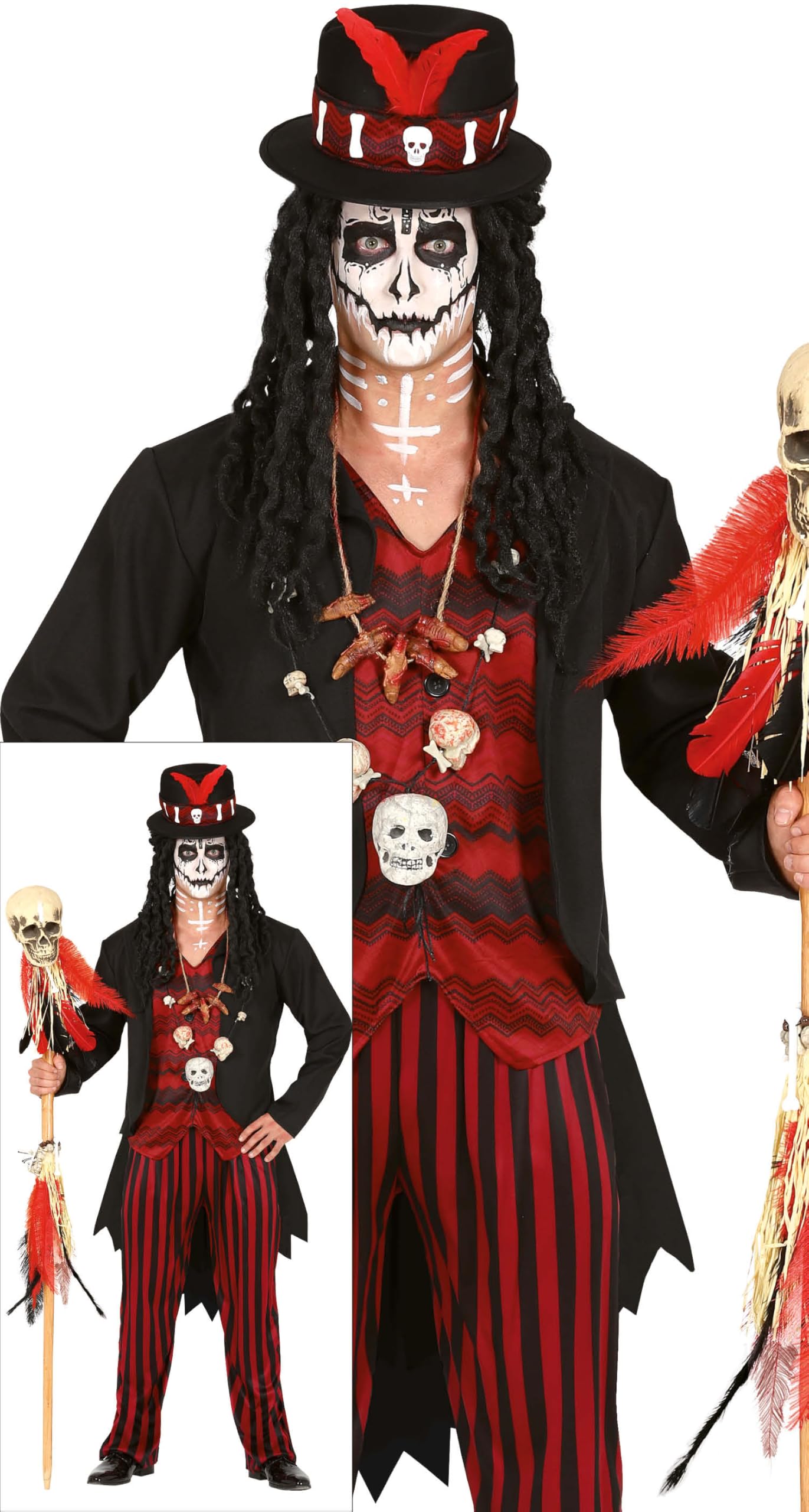 FIESTAS GUIRCA, S.L. Men's Voodoo Sorcerer Costume