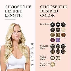 GOO GOO Clip in Hair Extensions Real Human
