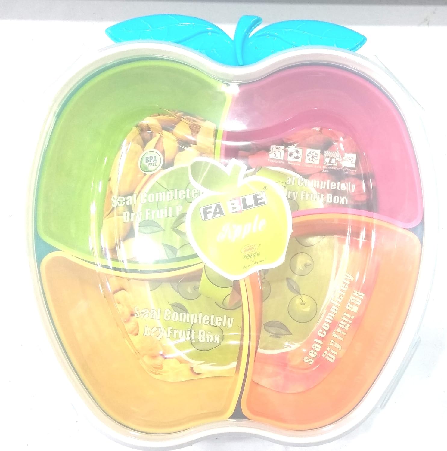Buy Dry Fruit Tray Container JAR with 4 Detachable CONTAINERS and