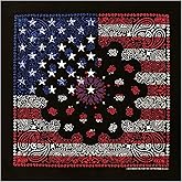 Bandana 3-Pack - Made in USA For 70 Years - Sold by Vets - 100% Cotton - Sewn Edges