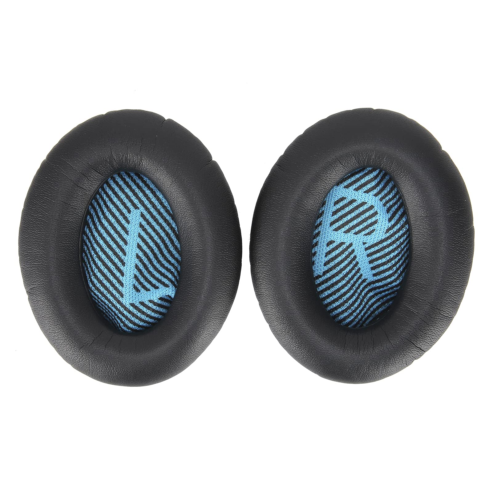 Replacement Ear-Pads for 35,JZF140 Professional Headphone Earpads Cushions Cover for 35 Headset,Sponge + PU Leather (Black Blue)