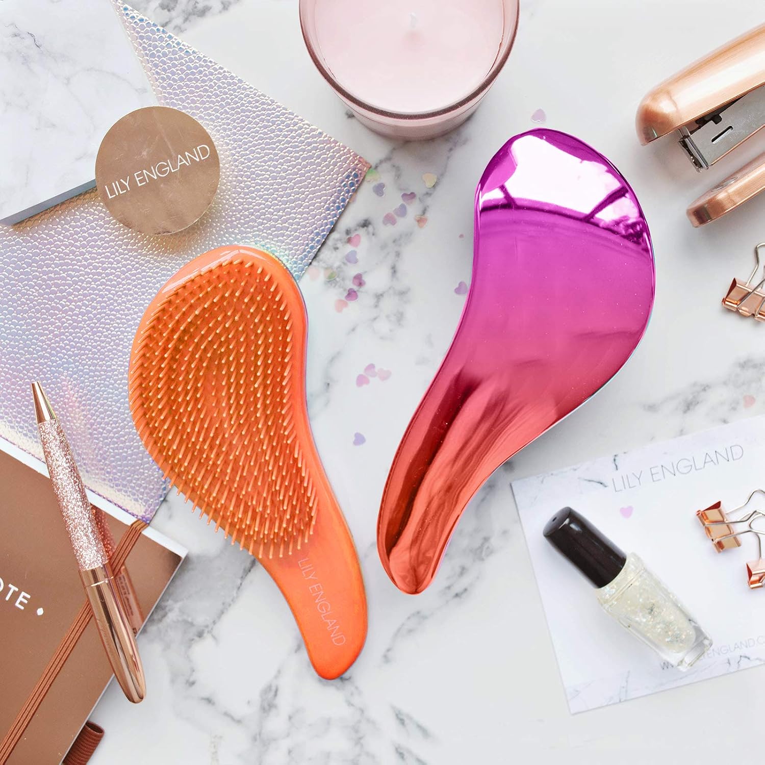 Lily England Detangle Hair Brush for Thick Curly & Straight Hair - Image 3