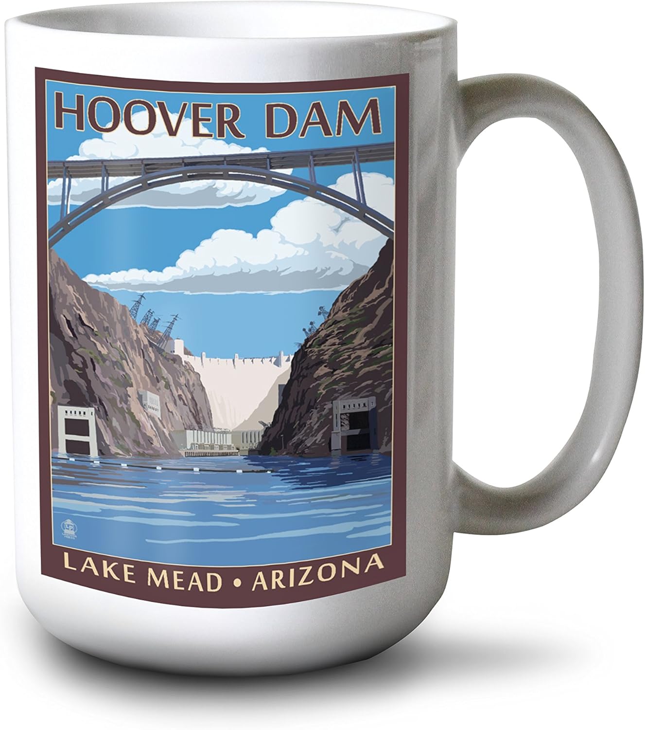 Lake Mead, Arizona - Hoover Dam (15oz White Ceramic Mug)