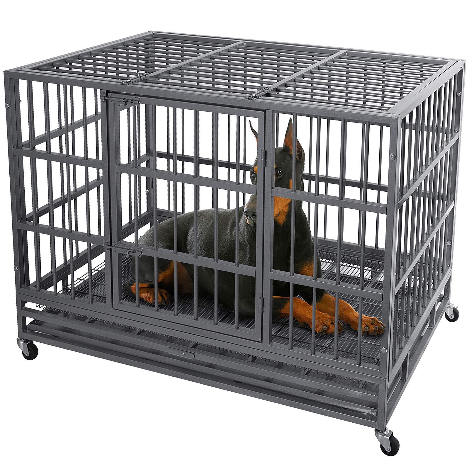 Buy Otaid 48/38 Inch Heavy Duty Indestructible Dog Crate Cage Kennel