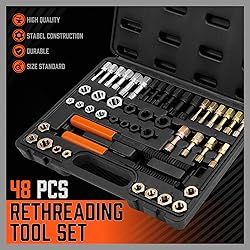 HORUSDY 48-Piece Thread Chaser Set, UNF UNC and