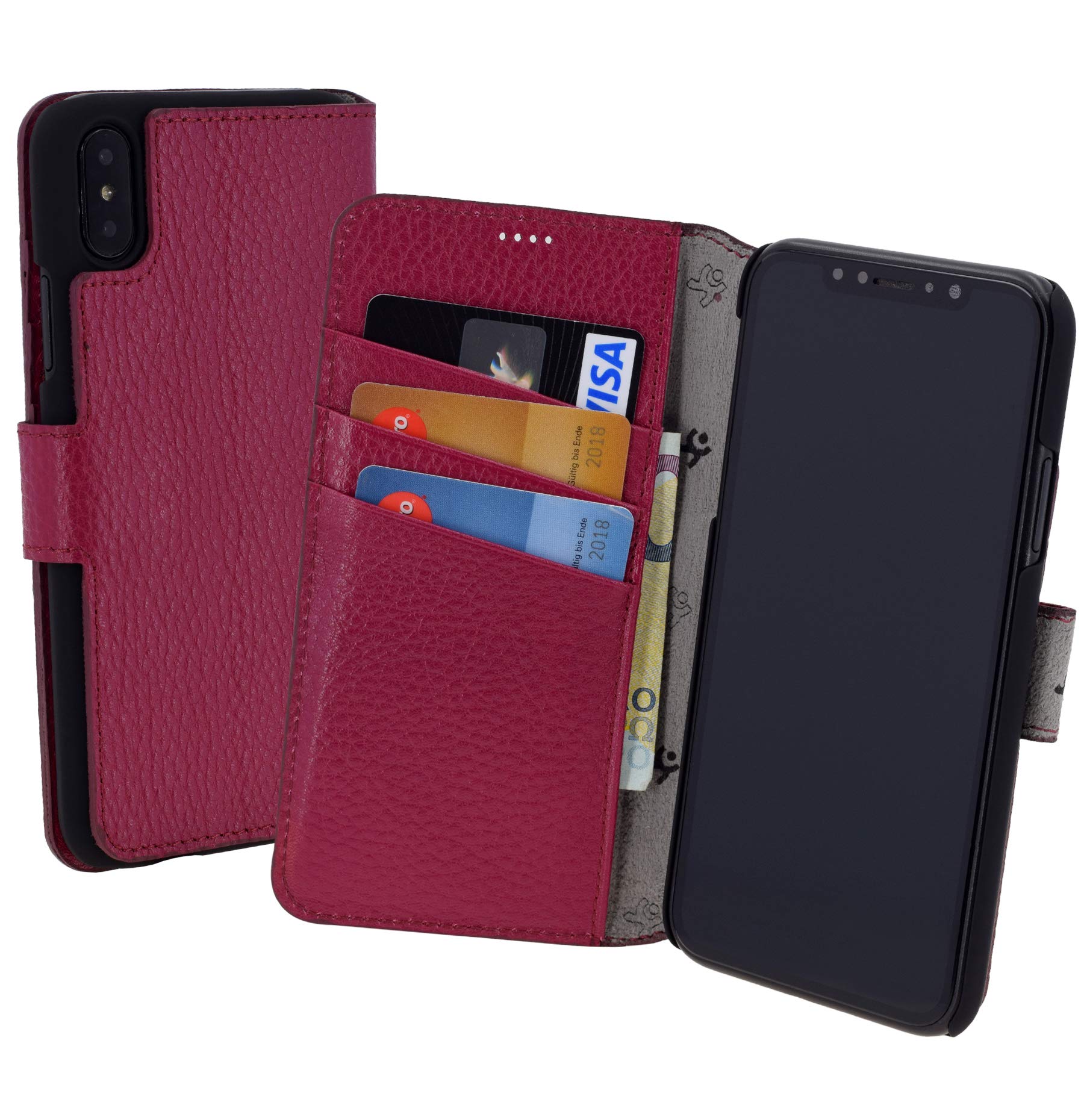 iPhone x Leather Case Book Style (Slim Fit)