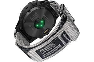 SMITHA Compatible With Garmin Watch Band, Super Rugged Nylon Sports Strap With Woven Loop Design For fēnix/Forerunner/Approach/MARQ/quatix/D2 Series, Tough Replacement Band For Men Women