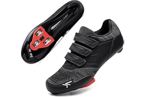 Honosuker Men's Women's Delta SPD Cycling Shoes Compatible with Peloton Indoor Outdoor Road Bike Bicycle Shoes