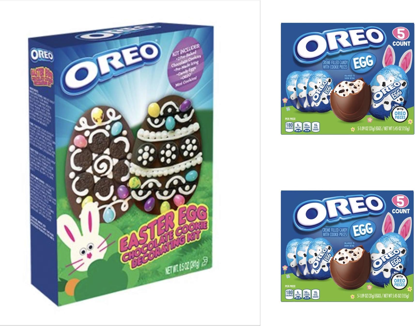 Oreo Easter Egg Decorating Kit, 10 Creme Filled Easter Oreo Eggs