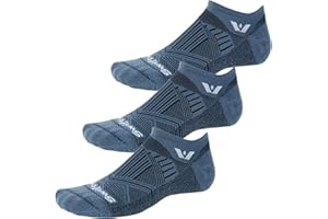 Swiftwick- ASPIRE (3 Pairs) No-Show Running Socks, Cycling Socks, Compression Fit