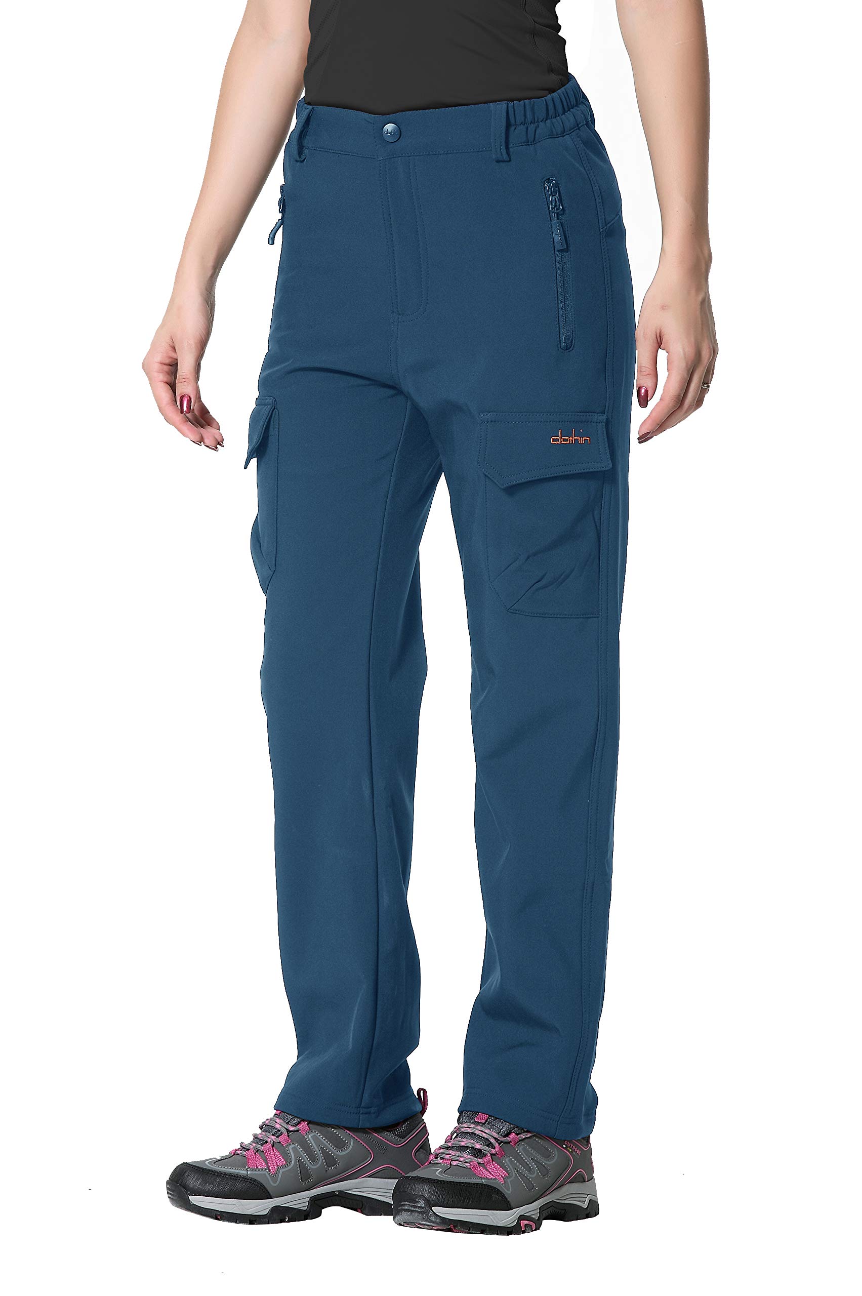 women's fleece lined wind pants