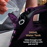 Tower T22008 CeraGlide Cordless Steam Iron, 2400W, Ceramic Soleplate view 5