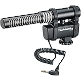 Audio-Technica AT8024 Stereo/Mono Camera-Mount Condenser Microphone,Black