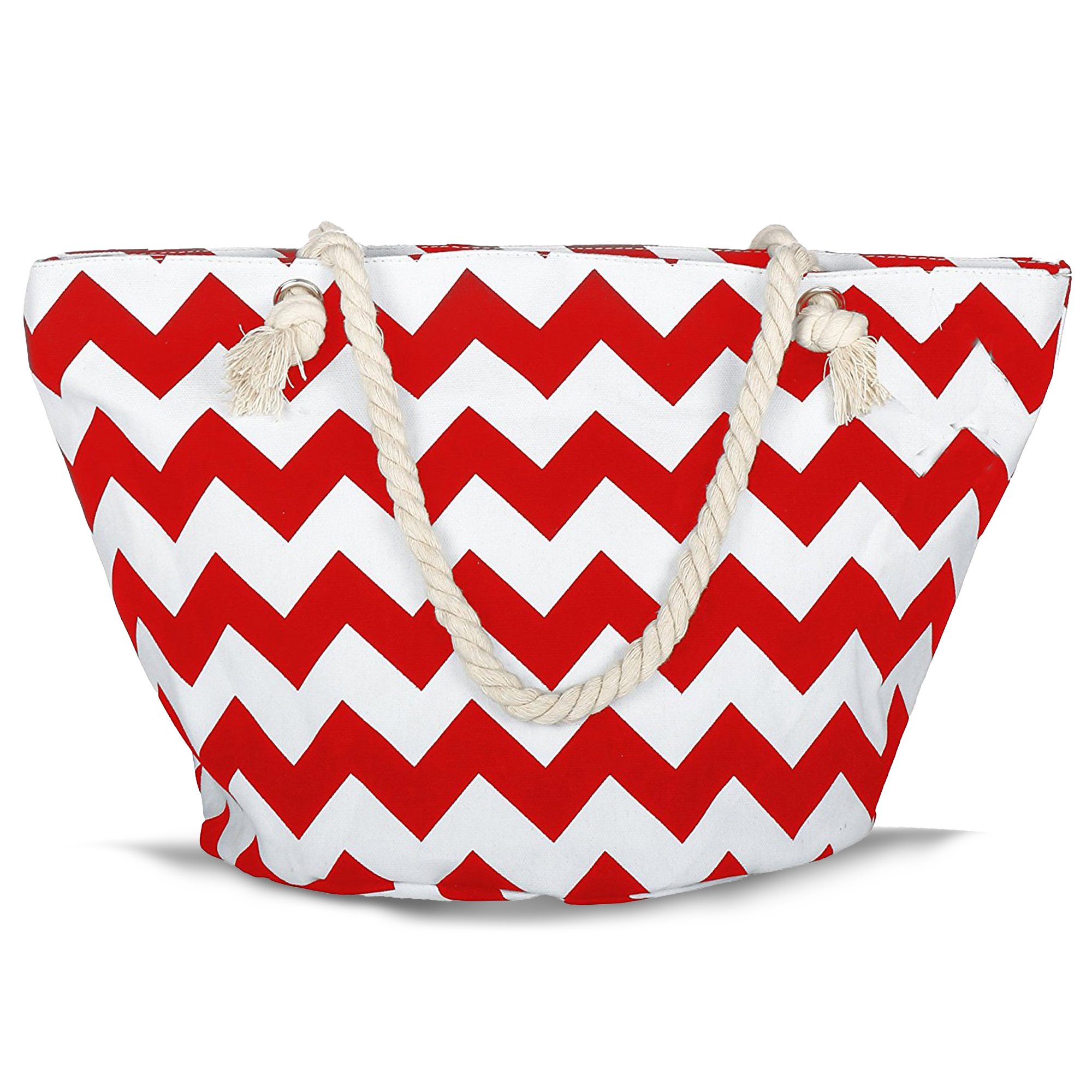 Beach Canvas Tote Bag - Fashion Shopping Handbag - Ladies Shoulder Casual Bag