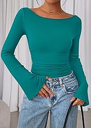 PRETTYGARDEN Women's Long Sleeve Shirts 2025 Fall