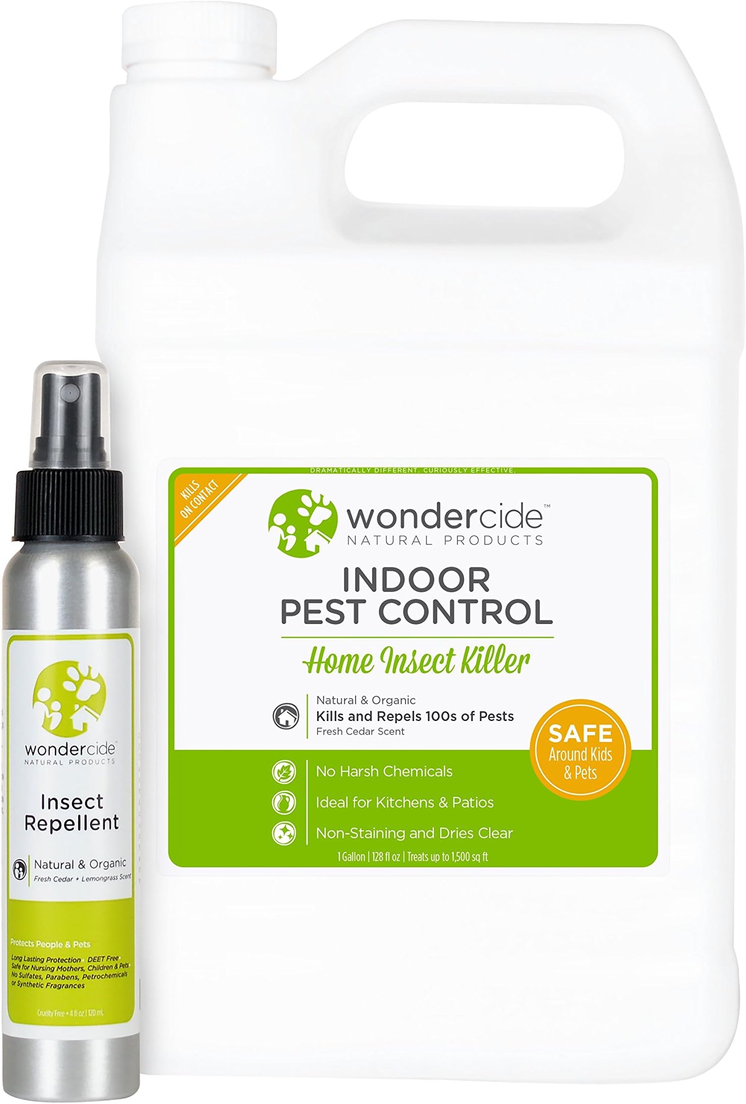 Wondercide Natural Indoor Insect Killer for Bed Bugs, Roaches, Spiders and Insects 1 Gallon